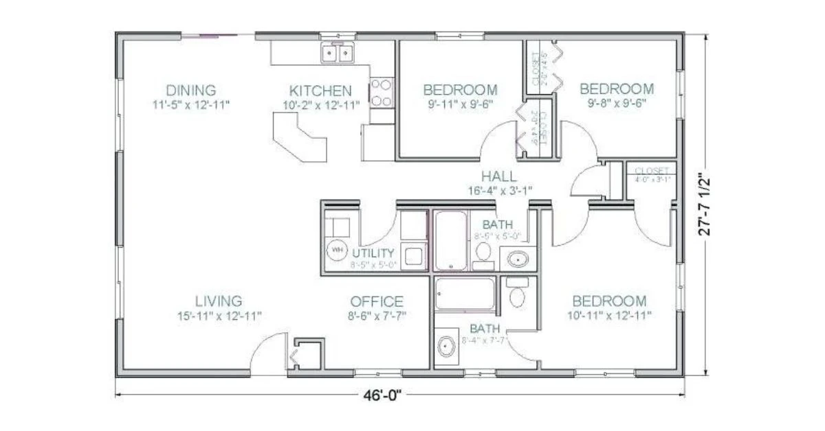 1200 Sq Feet Floor Plan 12