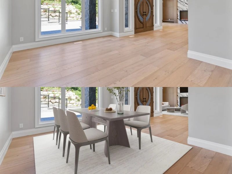 A dining room after Virtual Staging Editing