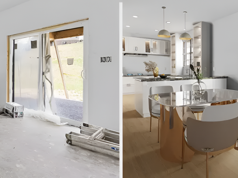 Virtual Staging Before and After Examples 2025
