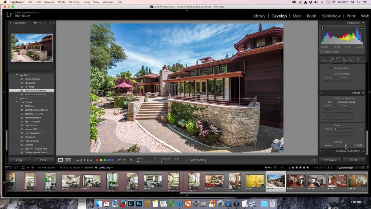 Lightroom is a powerful tool for real estate photographers needing quick, consistent global edits across large image sets