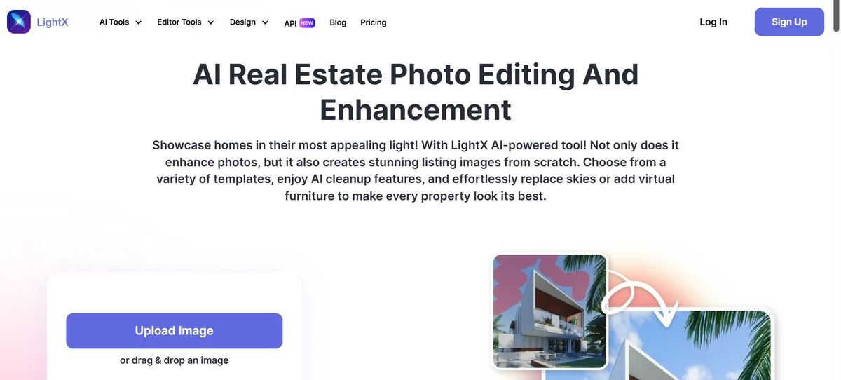 LightX AI Real Estate Photo Editing