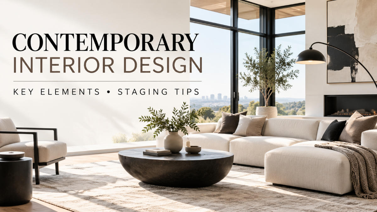 Contemporary Interior Design: Key Elements and How to Stage This Style