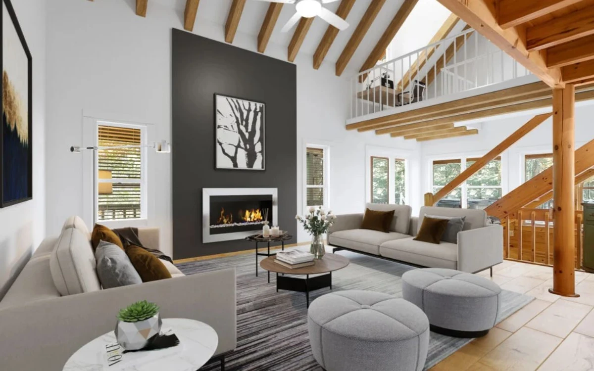 Virtual staging digitally transforms empty homes, making them look stunning