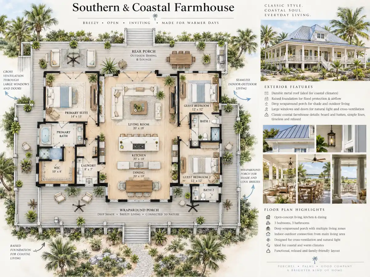 Farmhouse Floor Plans 7