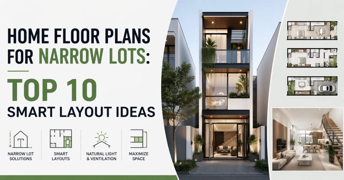 Home Floor Plans for Narrow Lots: Top 10 Smart Layout Ideas