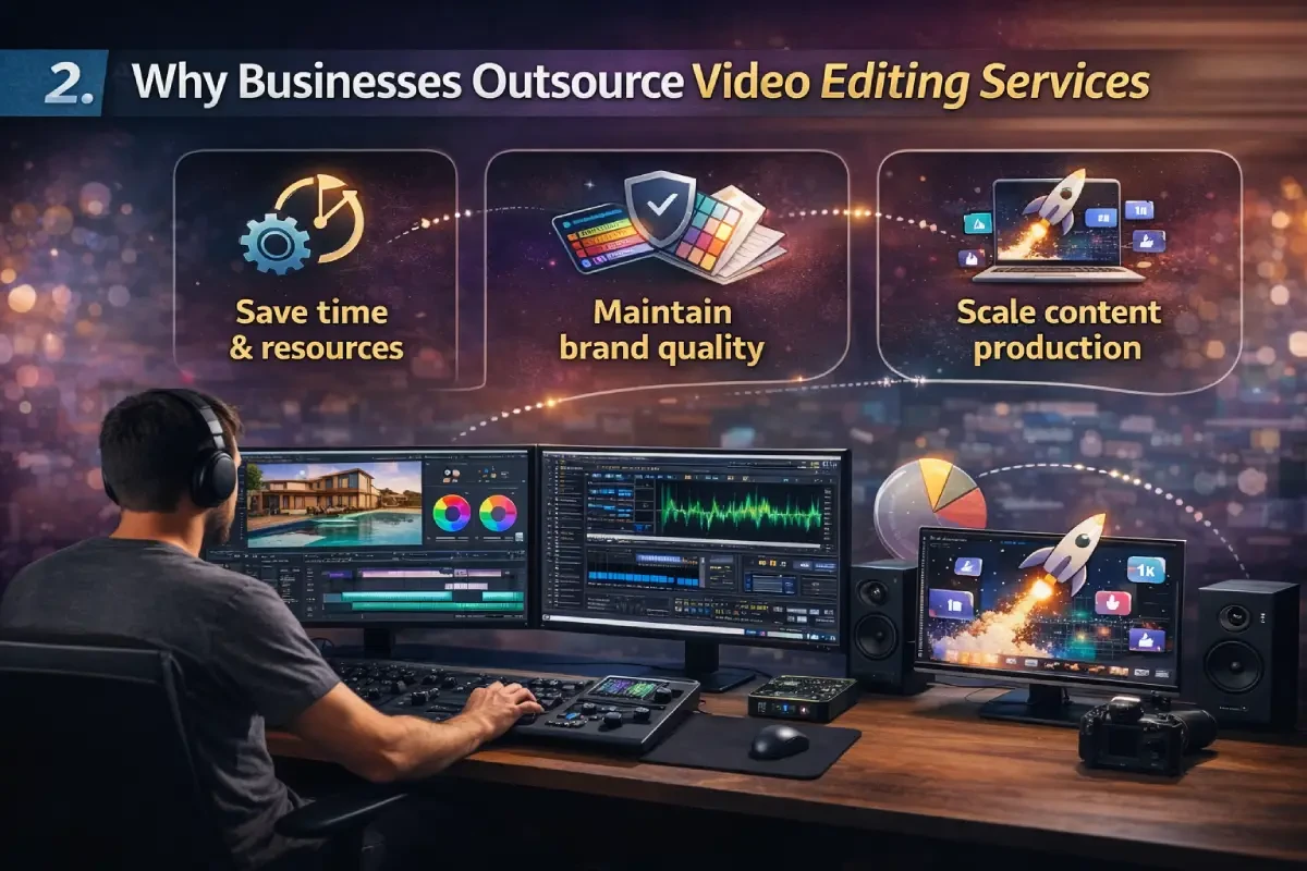 why business outsource video editing services