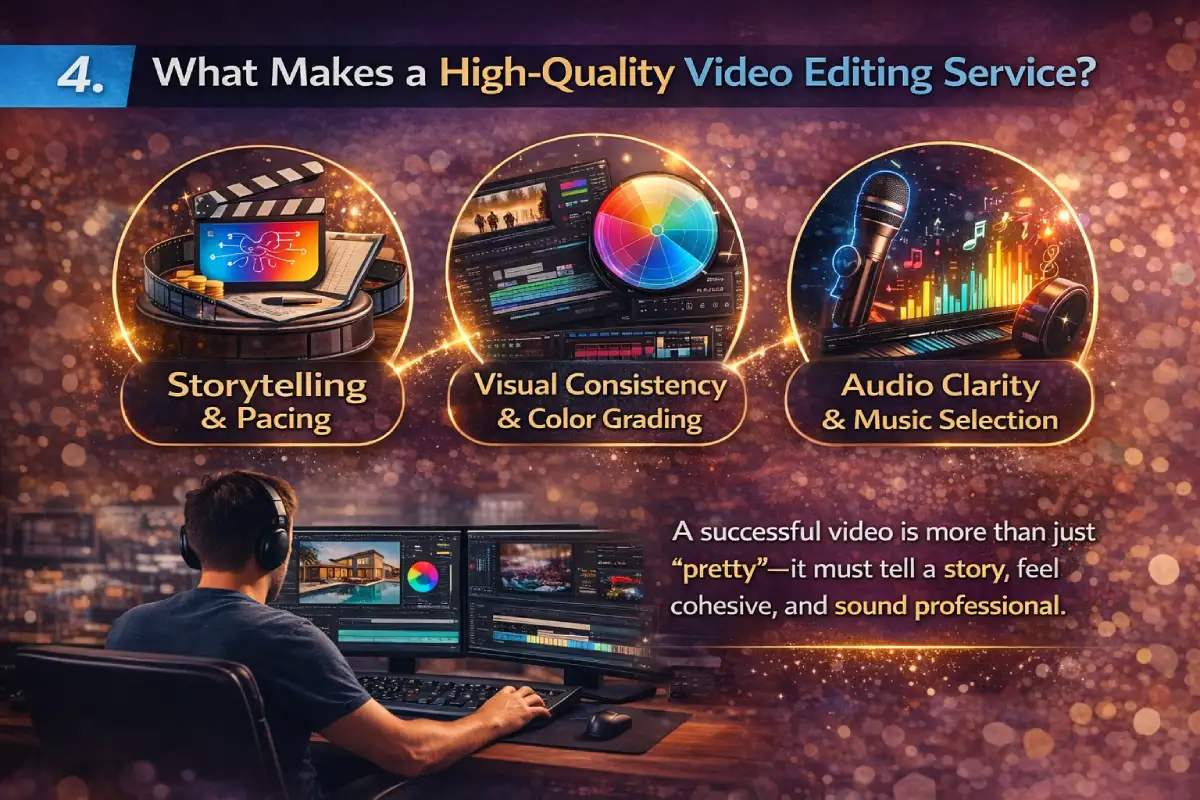 What makes a high - quality video editing service