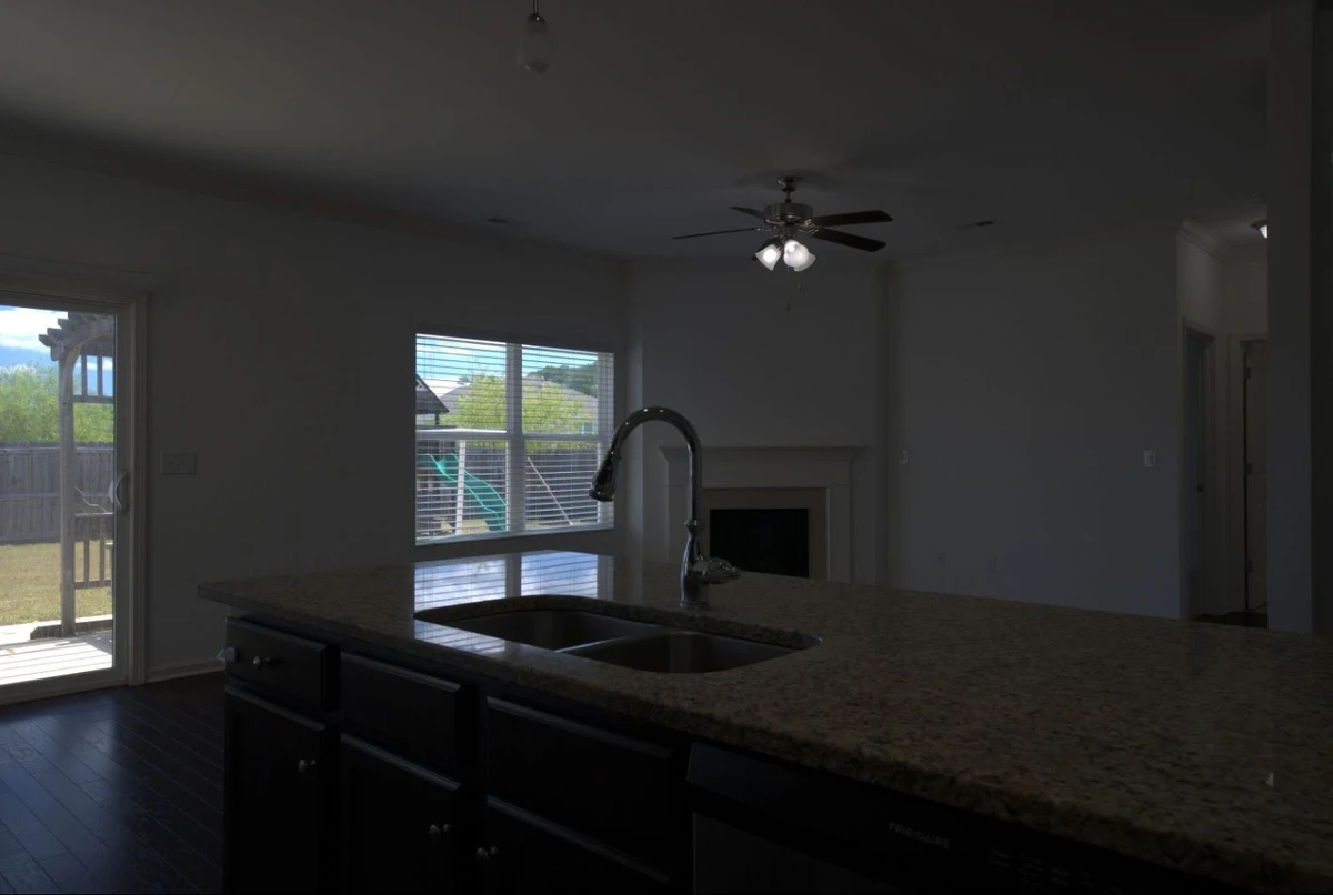 Photo without editing - Exposures are difference between interior and exterior