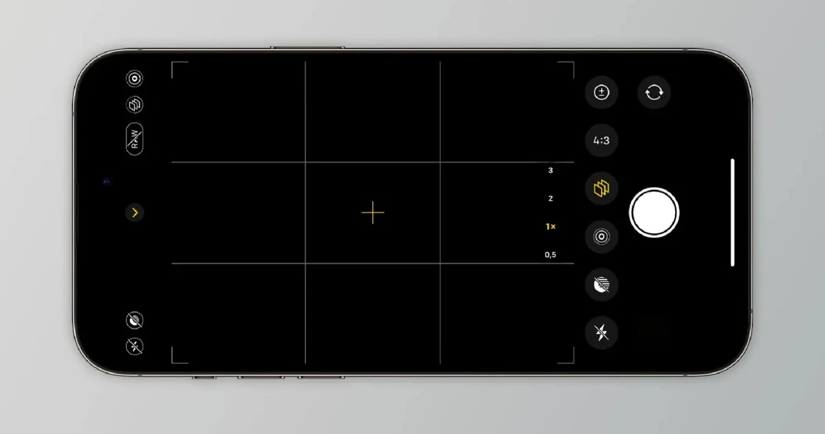 The grid function on iPhone cameras