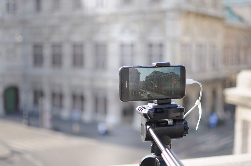 The tripod can help your iPhone camera stable