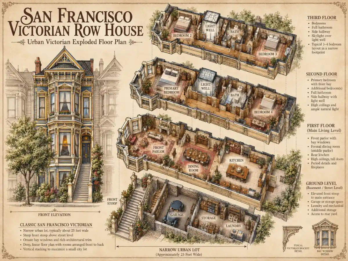 Victorian Style Home Floor Plans P32
