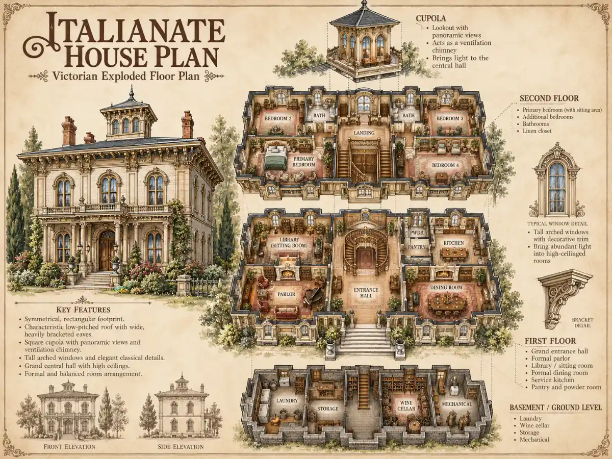 Victorian Style Home Floor Plans P33