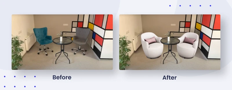 Imagine a customer who is considering a large sectional sofa