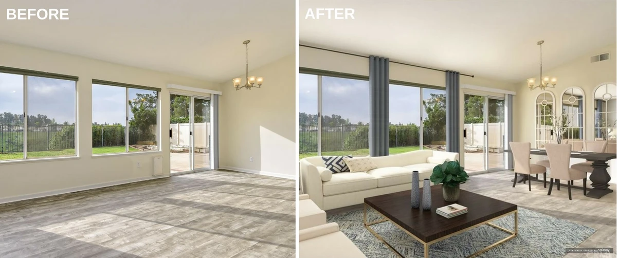 Virtual staging in real estate