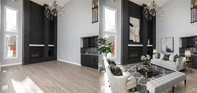 Showcasing professional design skills for effective and impactful virtual staging