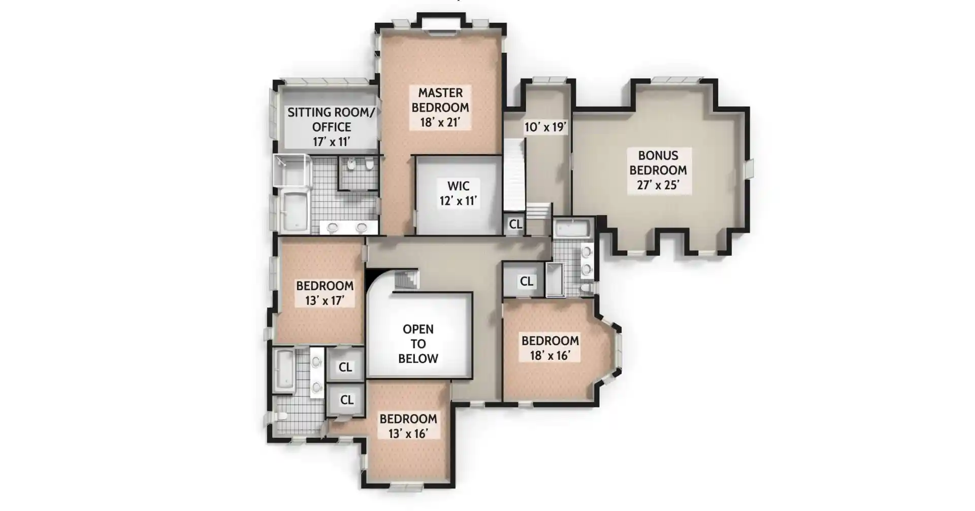 3D Basic Floor Plan Service - Immersive 3D visualization of property layout