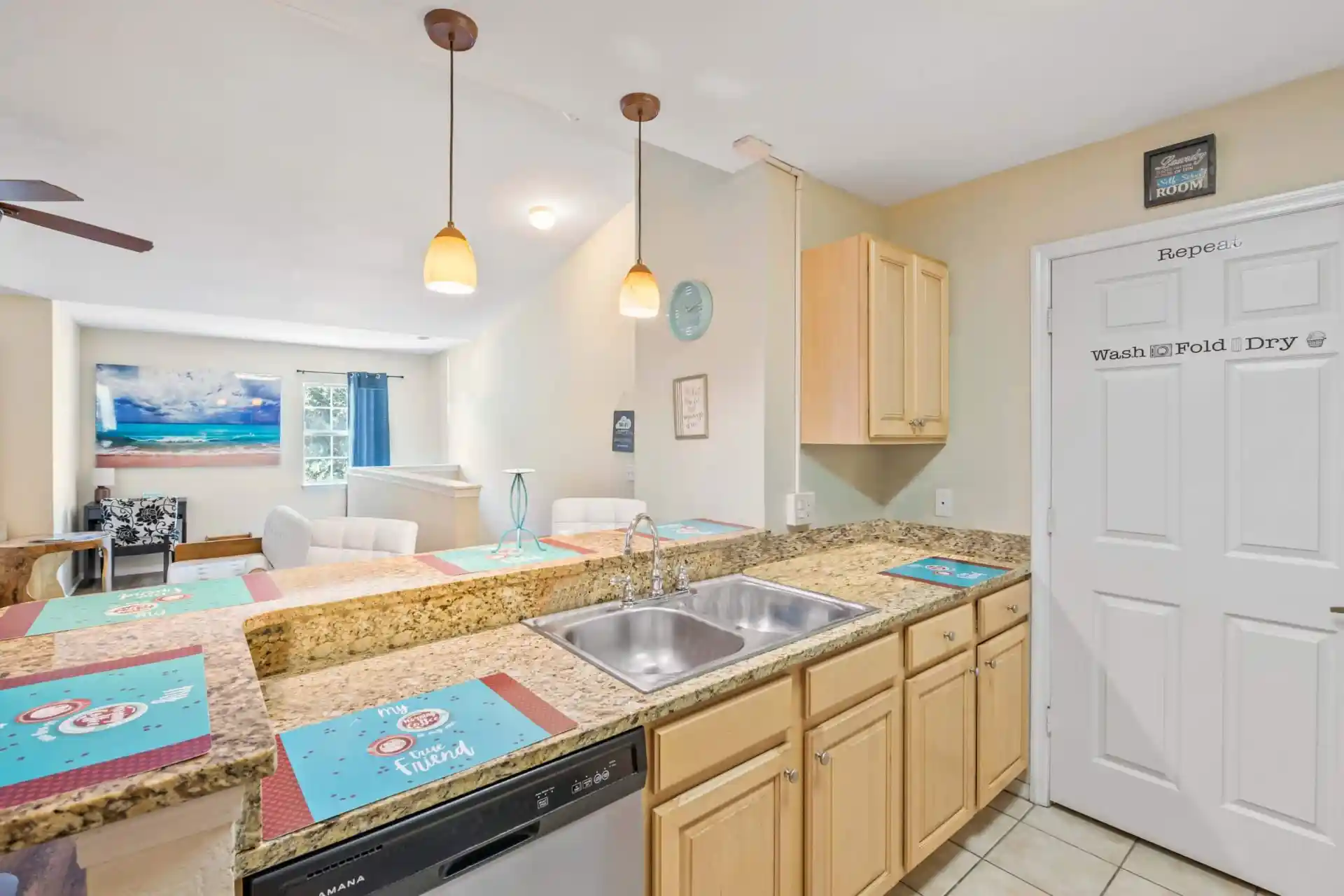 Clean and organized kitchen table after item removal service