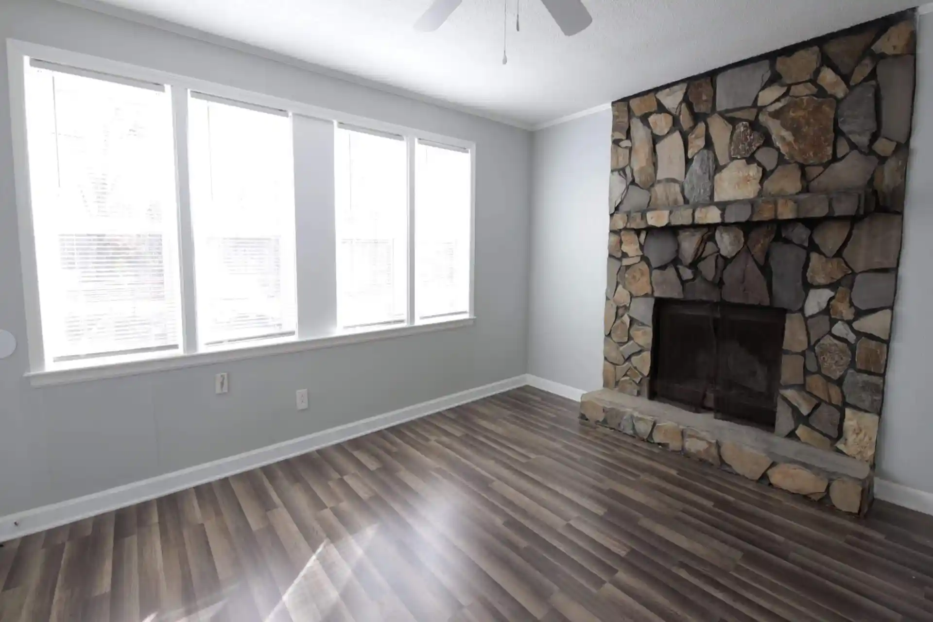 After vertical and horizontal straightening in real estate photo editing