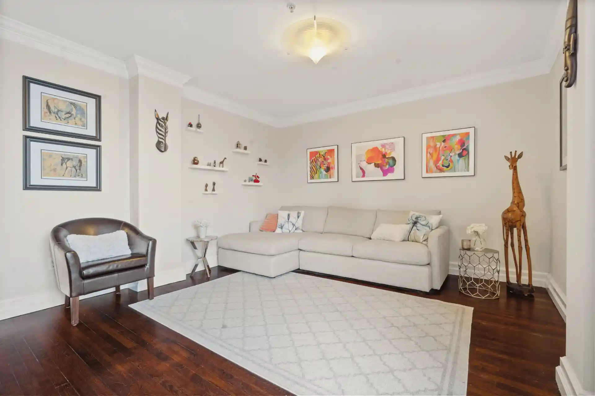 After removing minor blemishes in real estate photo editing