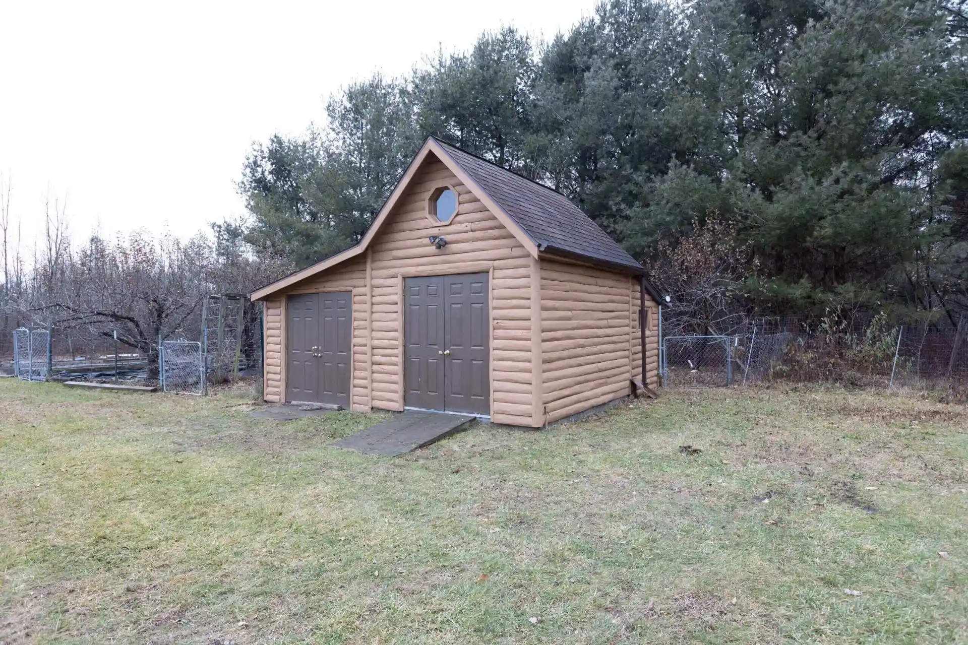 After outdoor sky replacement in real estate photo editing