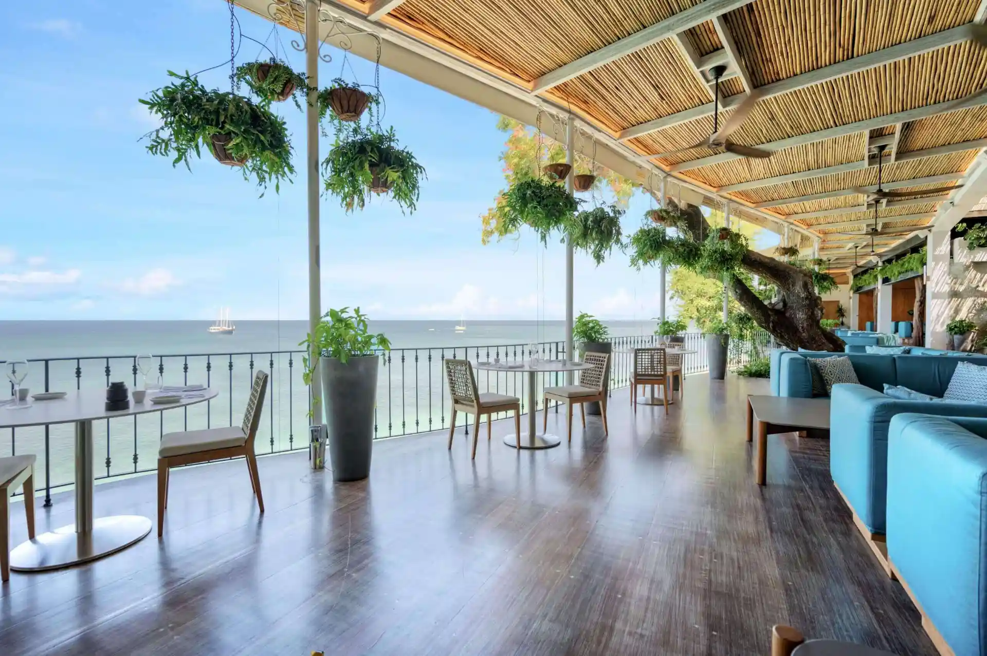 After ocean or river water enhancement in real estate photo editing