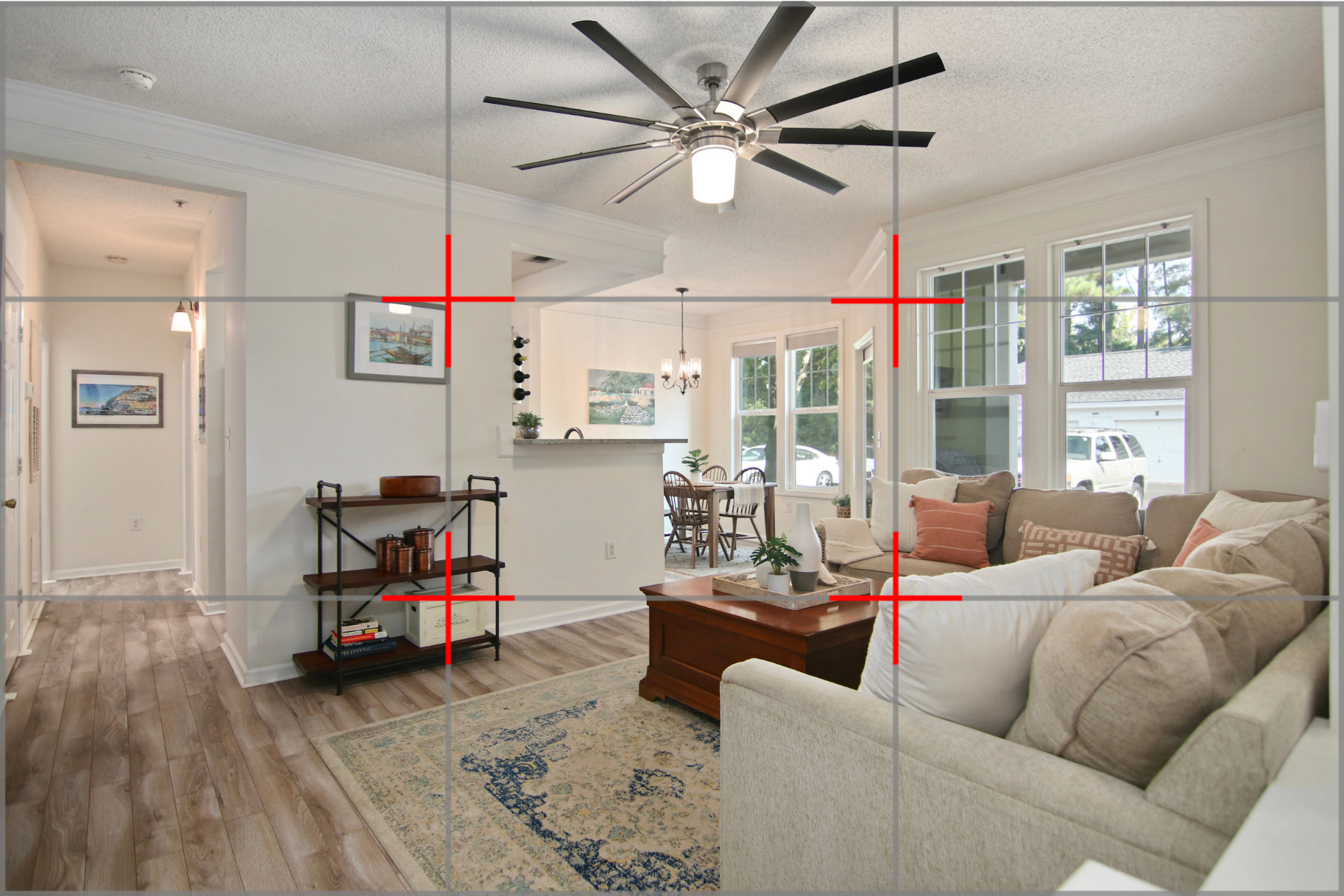 rule of thirds real estate photography